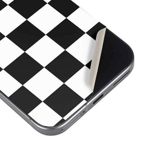 Black and White Checkered Google Pixel 9 Skin